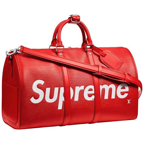 supreme duffle bag lv